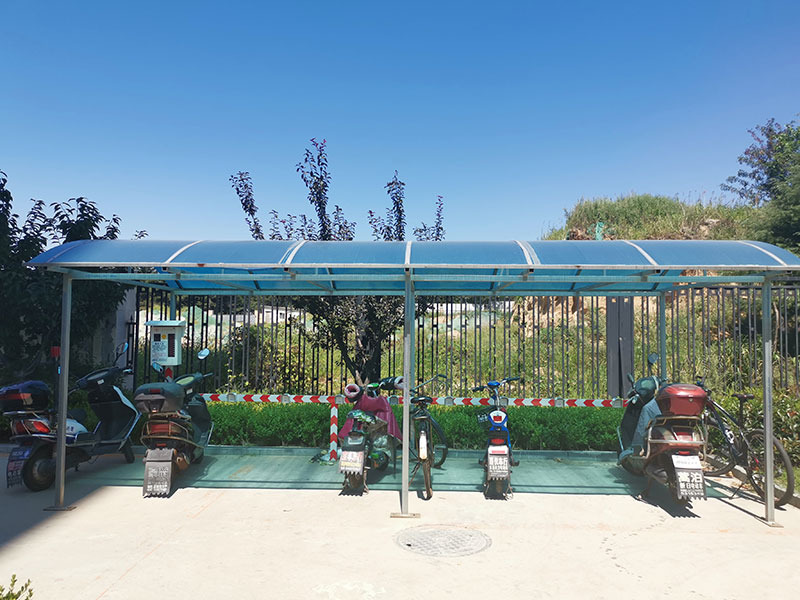 鄭州昌原威海陽(yáng)光海上城10路便民充電站安裝案例